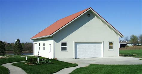 steel building with stucco exterior